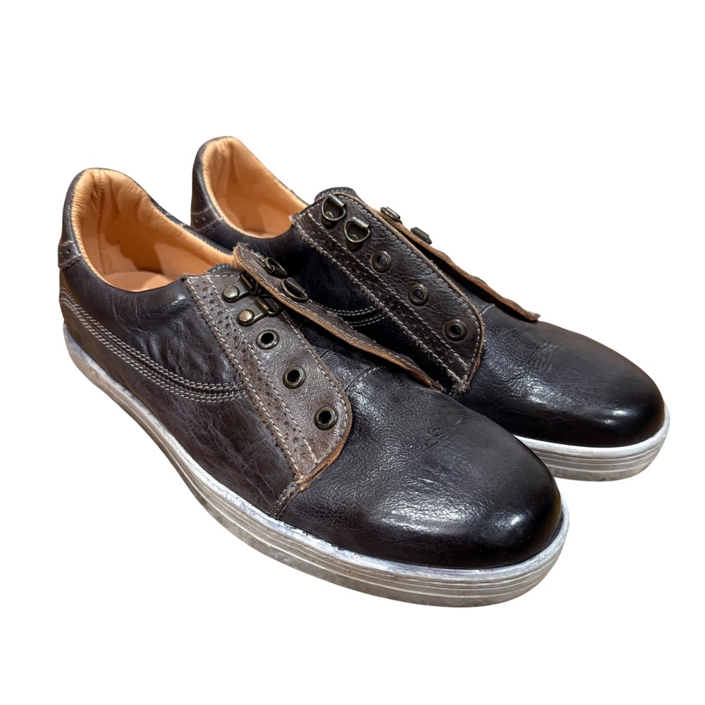 Bed Stu Land Mens Leather Sneakers Low Top Shoes Size 9.5 Casual Staple